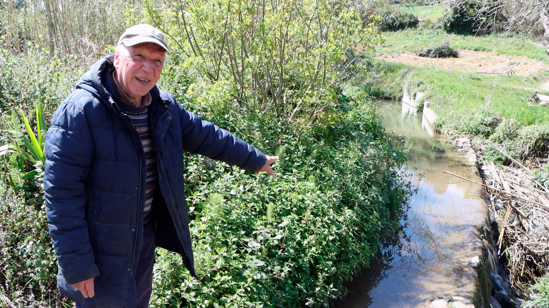 Moleiro no inicio da levada
